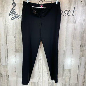 Vince Camuto Women’s Black Skinny Leg Mid Rise Work Dress Career Pants Sz 6